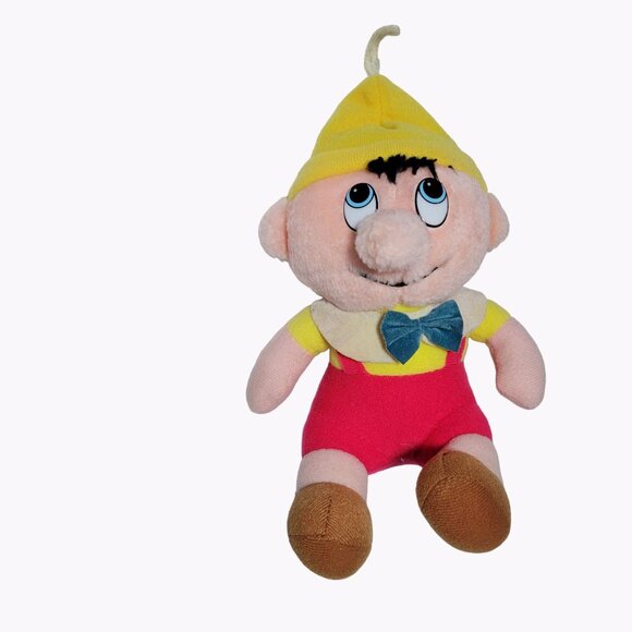 Vintage 80s Walt Disney Pinocchio 8 inch Plush Doll Stuffed Animal Toy - Picture 1 of 4